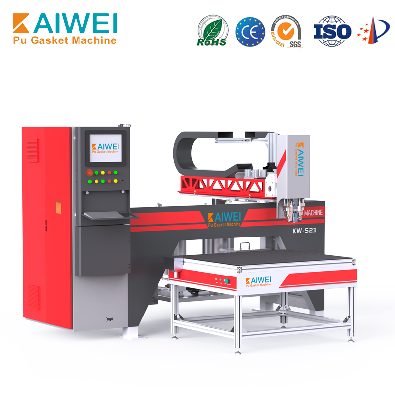 Locks shell  Polyurethane gasket coating machine Pu Foam Styrofoam Box Shape Molding Machine