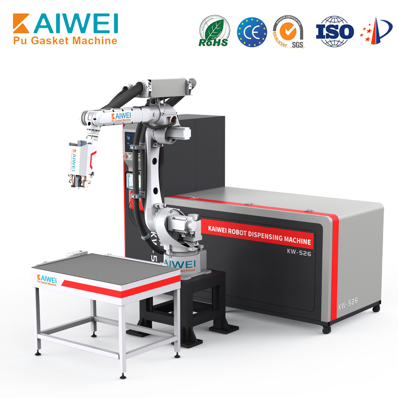 Automatic pu gasket sealing dispensing panel cabinet sealed gluing machine
